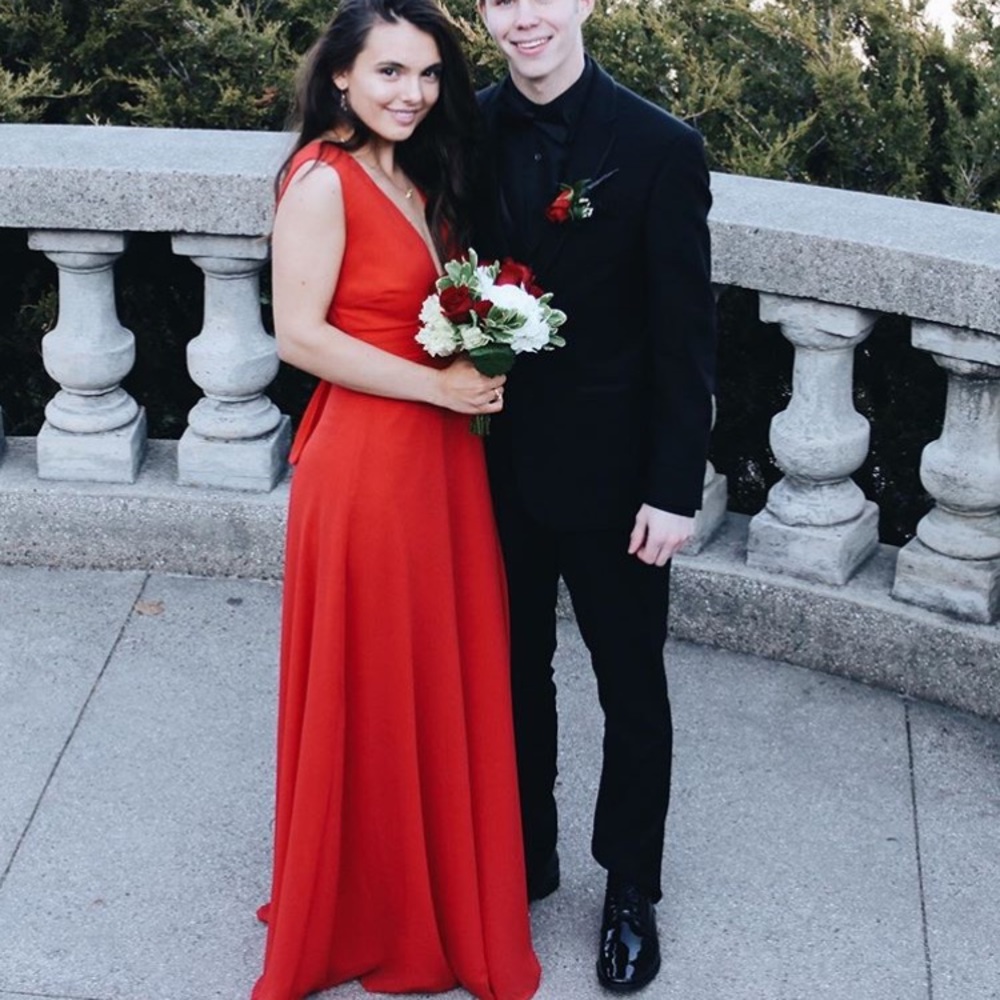 Red prom dress!! Worn once!